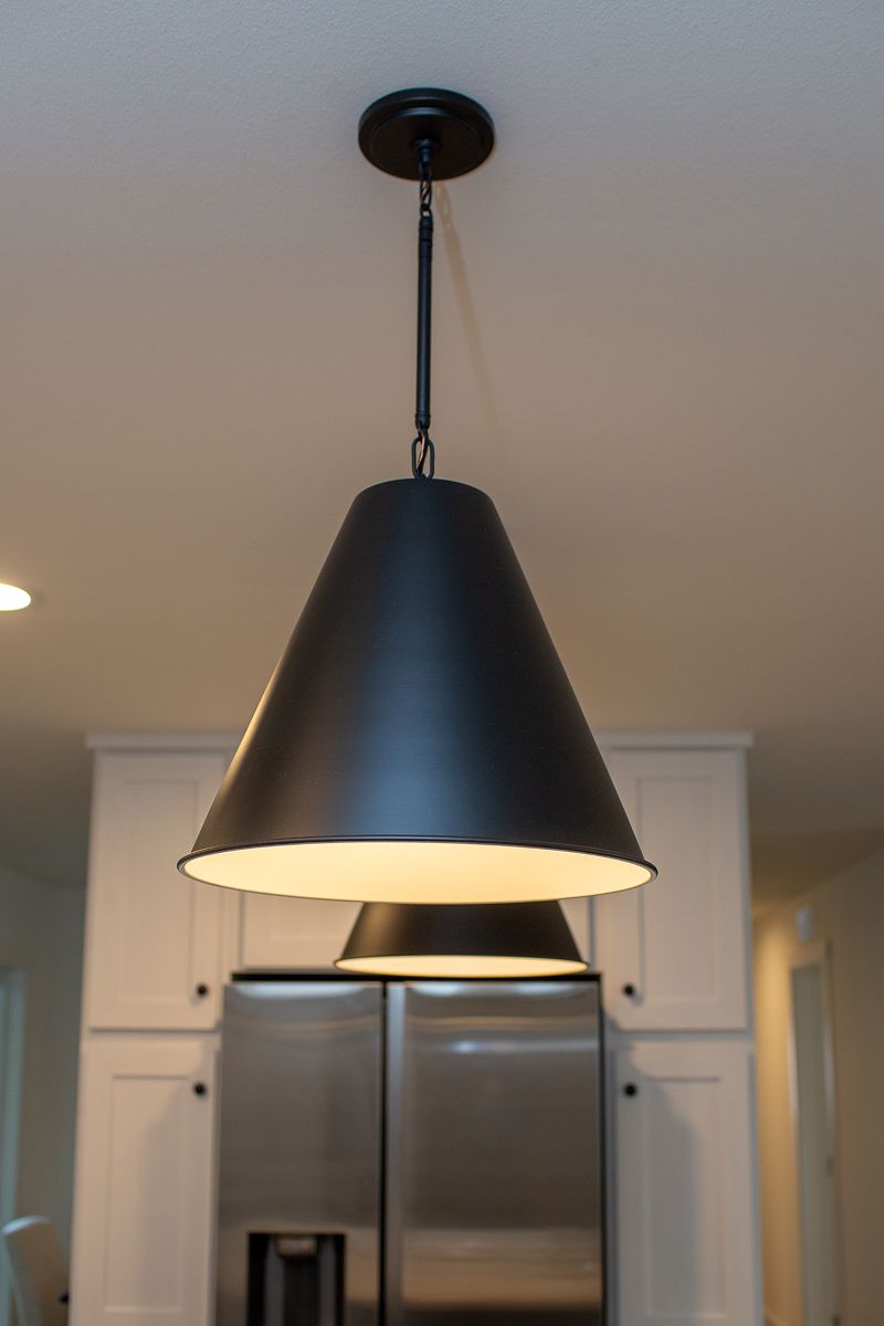 Black Pendant Over Island