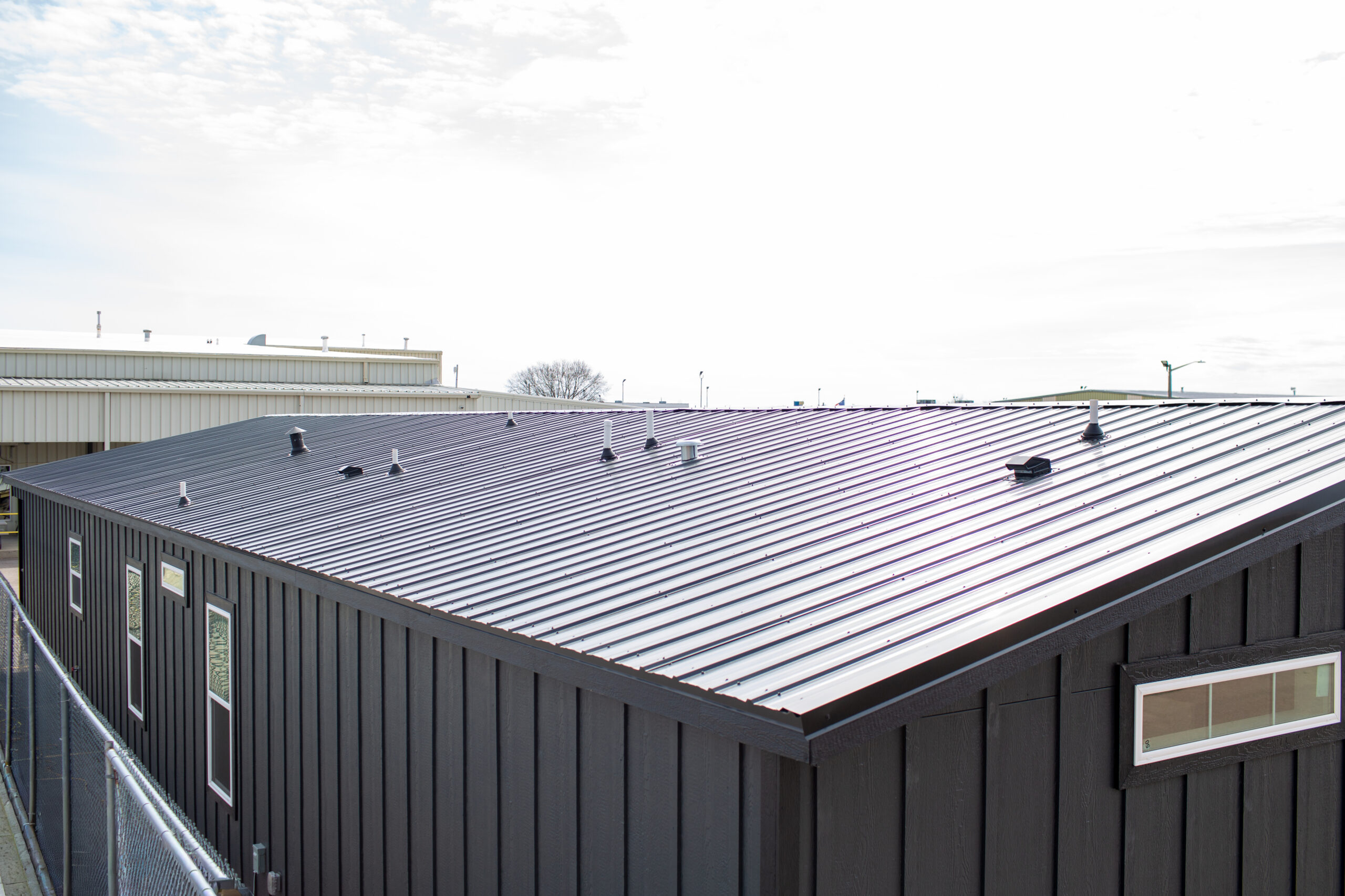 Monoslope Metal Roofing